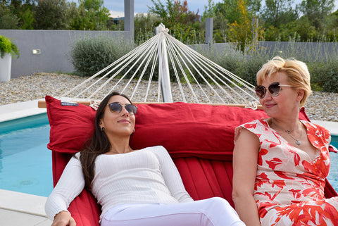 American Hammock Lifestyle Fuego-Red Luxus-Stabhängematte