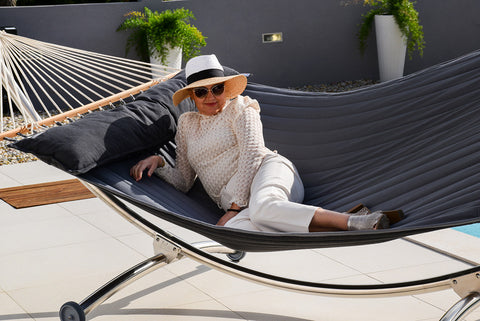 American Hammock Lifestyle Noire Luxus-Stabhängematte