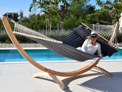 American Hammock Lifestyle Noire Luxus-Stabhängematte