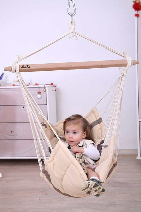 bella chica hängematte Bella Chica Cappuccino Babyhängematte - Dein Baby schläft von alleine – Lola Hängemattenshop