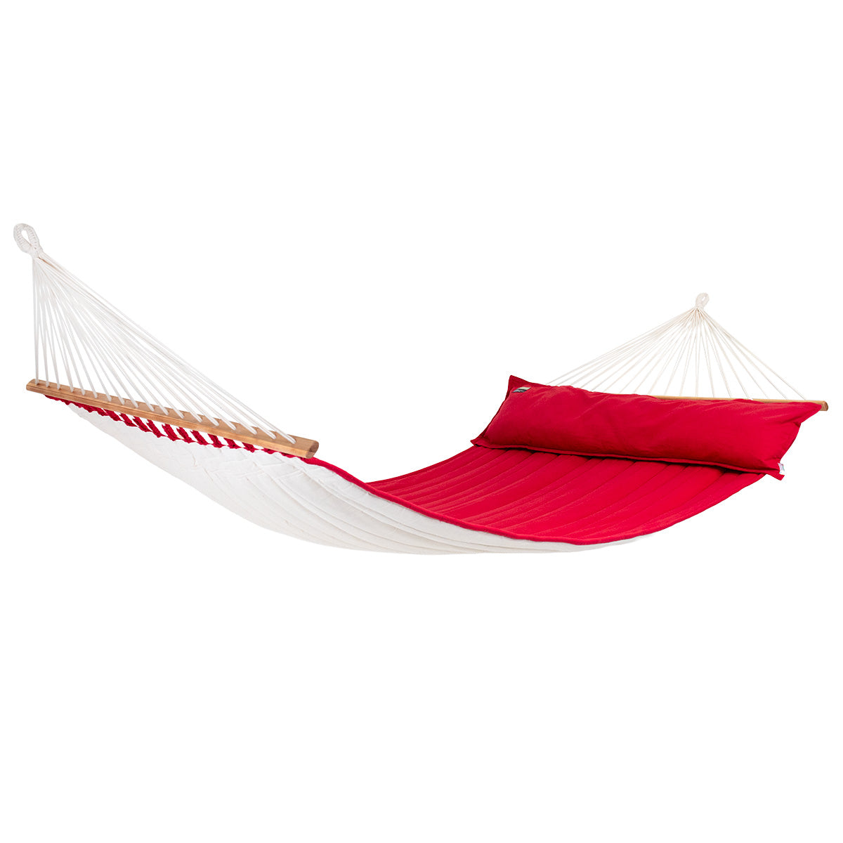 American Hammock Lifestyle Fuego-Red Luxus-Stabhängematte – Lola Hängemattenshop